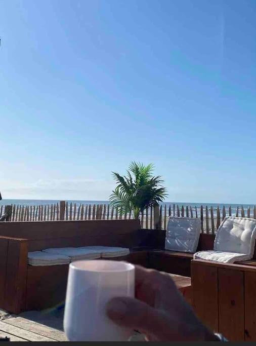 Studio Entre Mer Et Dunes Avec Balcon Vue Laterale Mer 50M Plage Pour 3 Pers Wifi Menage Compris Fort-Mahon-Plage Exteriér fotografie