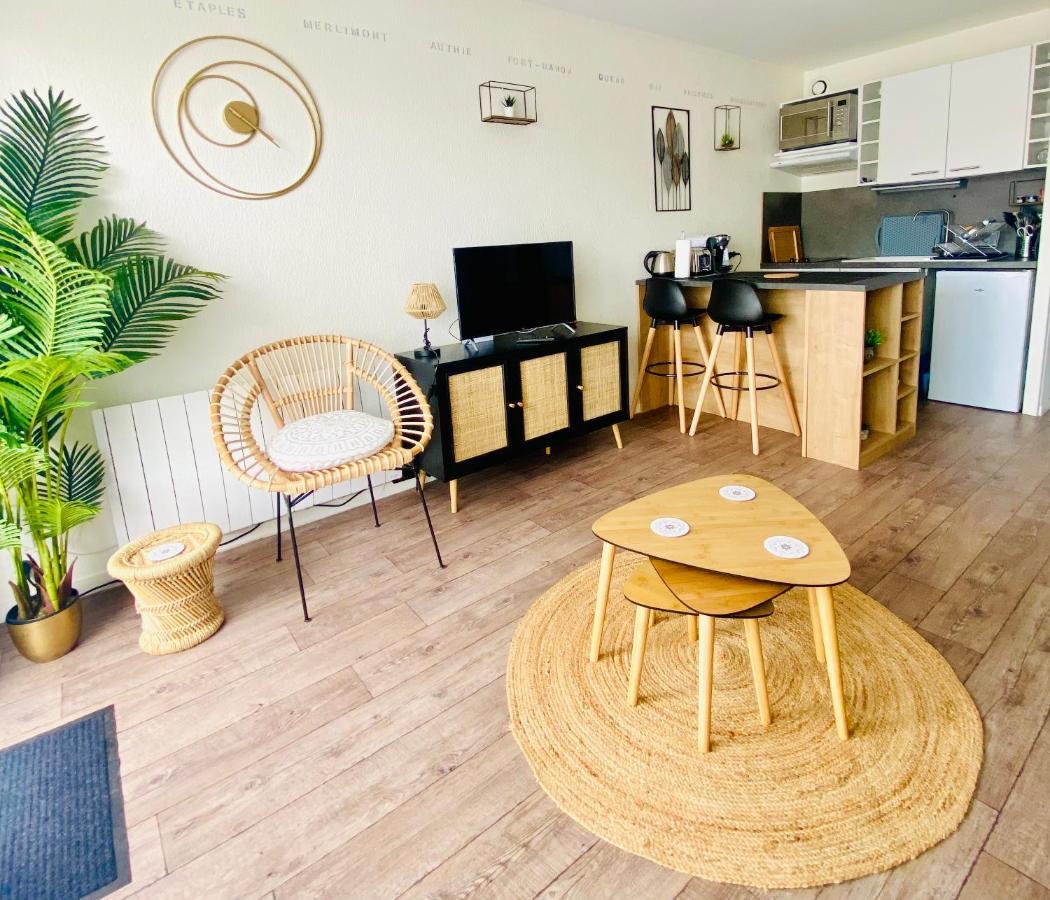 Studio Entre Mer Et Dunes Avec Balcon Vue Laterale Mer 50M Plage Pour 3 Pers Wifi Menage Compris Fort-Mahon-Plage Exteriér fotografie
