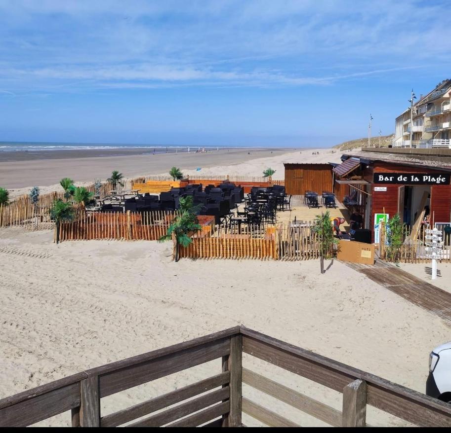 Studio Entre Mer Et Dunes Avec Balcon Vue Laterale Mer 50M Plage Pour 3 Pers Wifi Menage Compris Fort-Mahon-Plage Exteriér fotografie