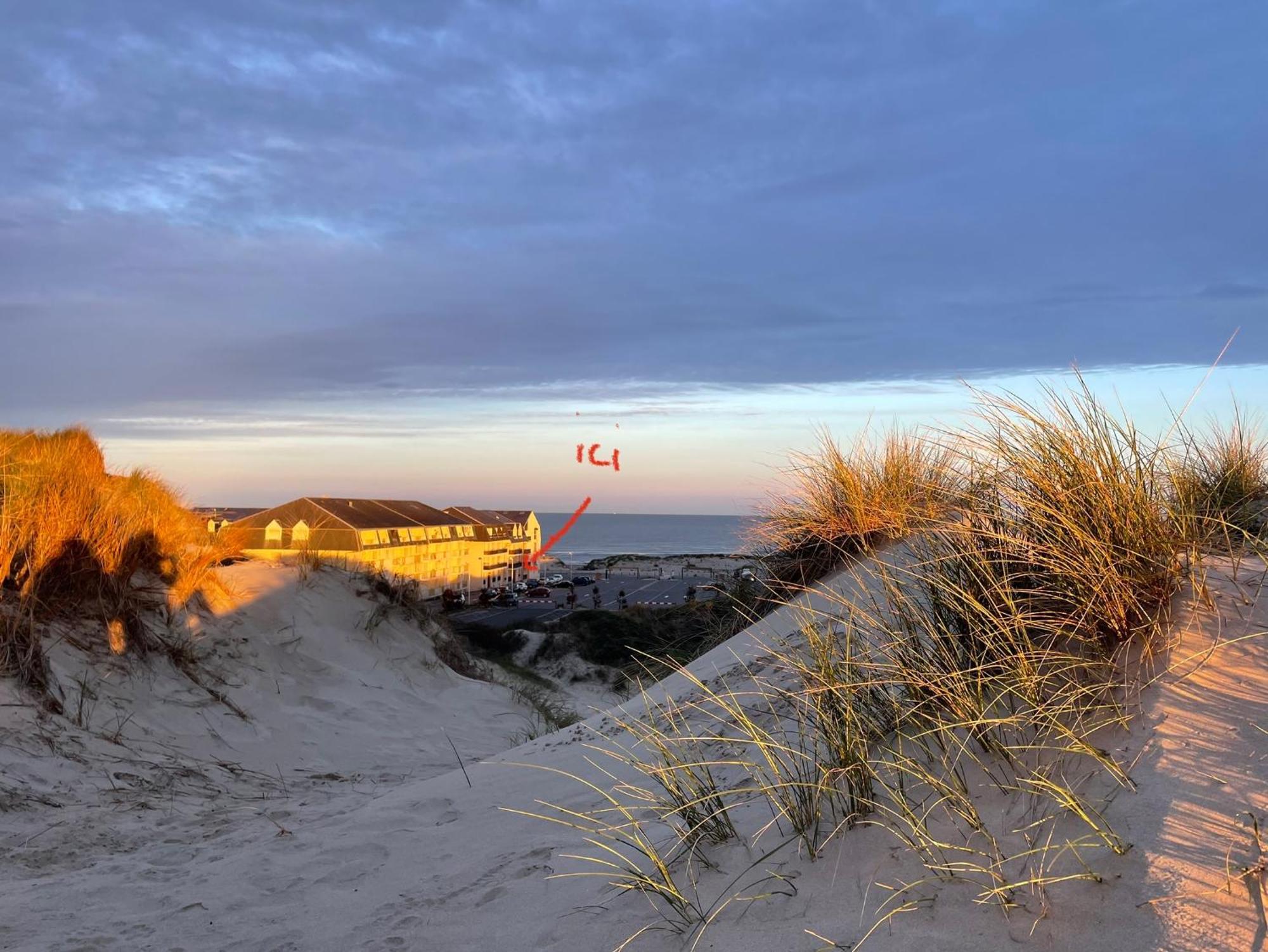 Studio Entre Mer Et Dunes Avec Balcon Vue Laterale Mer 50M Plage Pour 3 Pers Wifi Menage Compris Fort-Mahon-Plage Exteriér fotografie