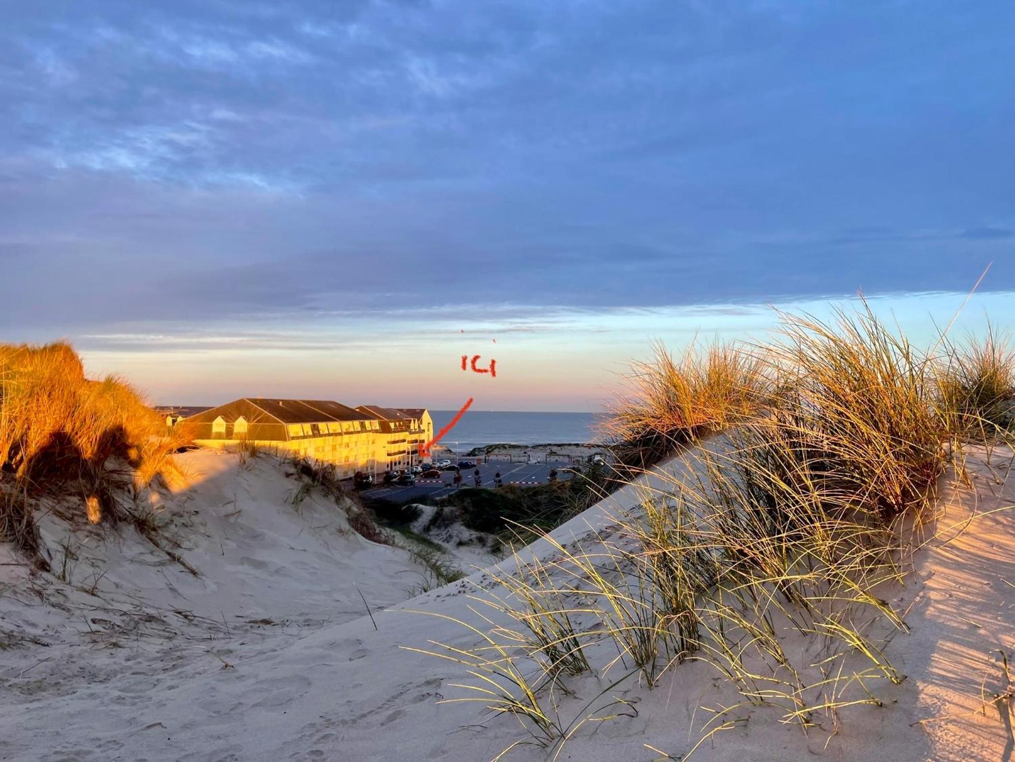 Studio Entre Mer Et Dunes Avec Balcon Vue Laterale Mer 50M Plage Pour 3 Pers Wifi Menage Compris Fort-Mahon-Plage Exteriér fotografie